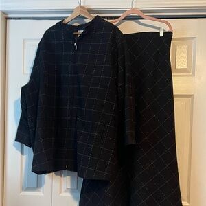 Ulla Popken Black A-Line Skirt